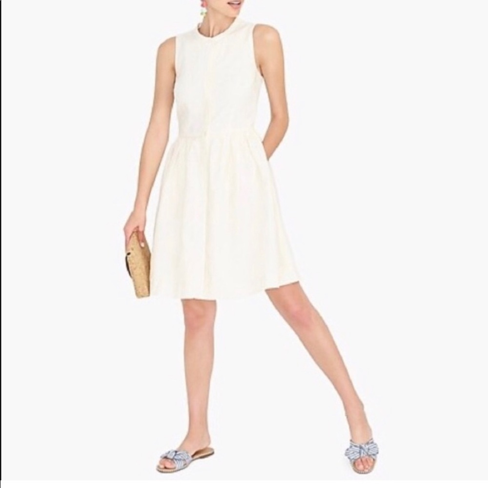 J.crew minimal nuetral summer dress. 6